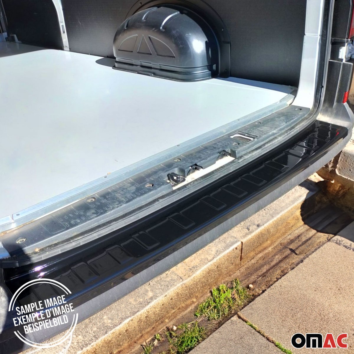 Honda CR-V Bumper Sill Cover - Rear - Omac - Acrylic - Gloss Black - '12-'16